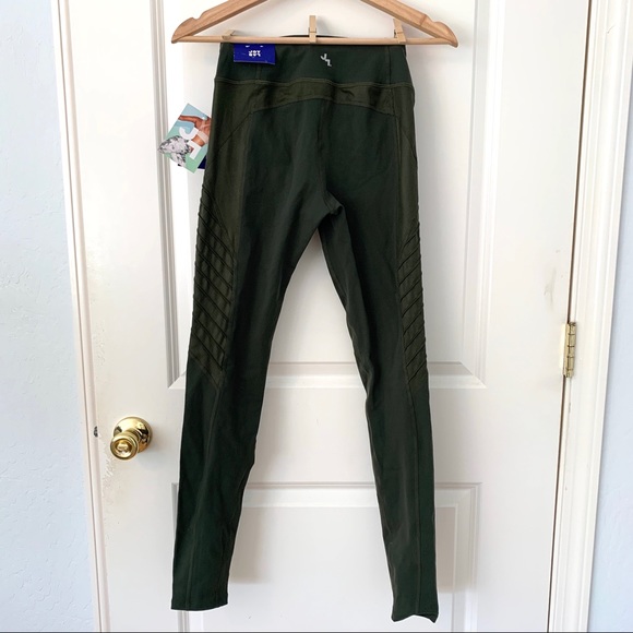 Joy Lab Olive Green Premium Moto Leggings - Picture 6 of 7